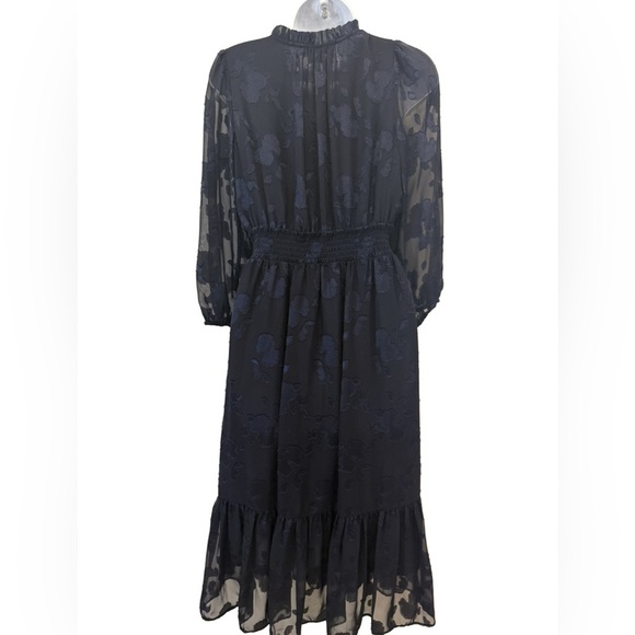 Soshanna Midnight Blue Floral Lace Dress - Picture 8 of 10